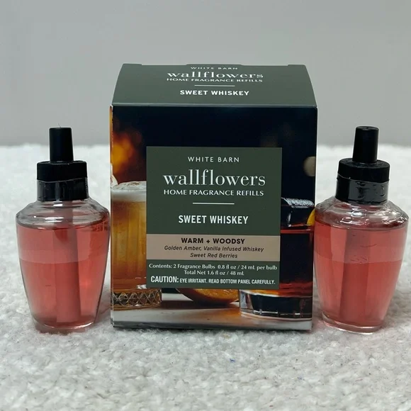 B&BW White Barn "Sweet Whiskey" Wallflowers Home Fragrance Refills - Picture 7 of 7